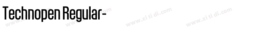 Technopen Regular字体转换 Technopen Regular字体转换